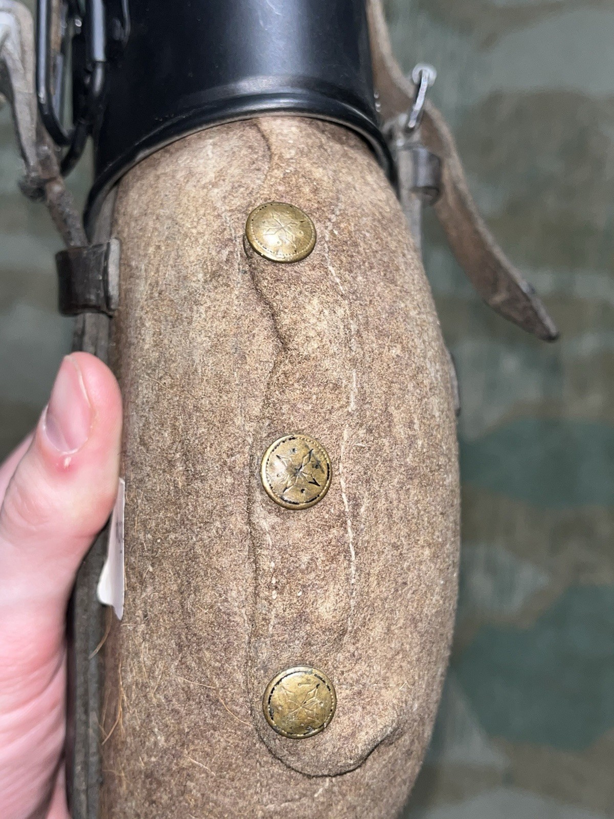 original WW2 German Uniform M31 Canteen & Cup Marked TSR 40 - Image 11