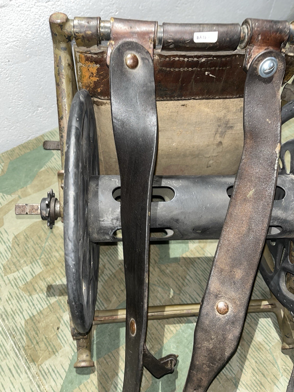 Original WW2 German FF33 Field Telephone Wire Spool Backpack Cable Reel - Image 2