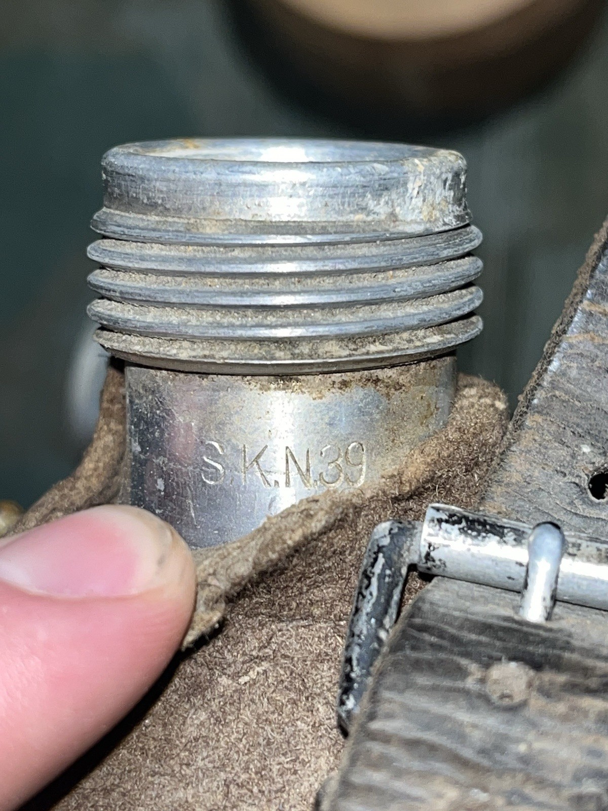 original WW2 German Uniform M31 Canteen & Cup Marked TSR 40 - Image 14