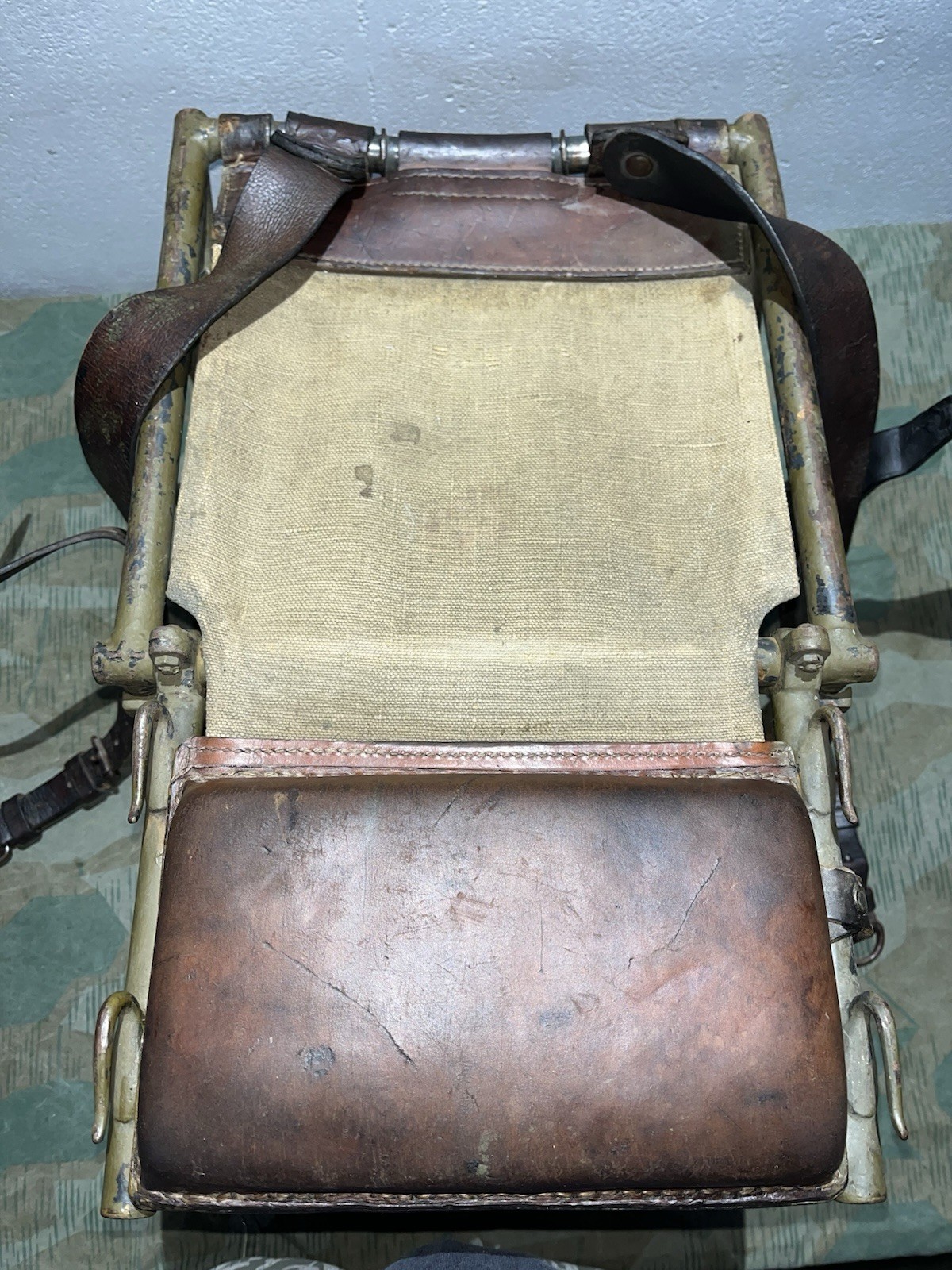 Original WW2 German FF33 Field Telephone Wire Spool Backpack Cable Reel - Image 22