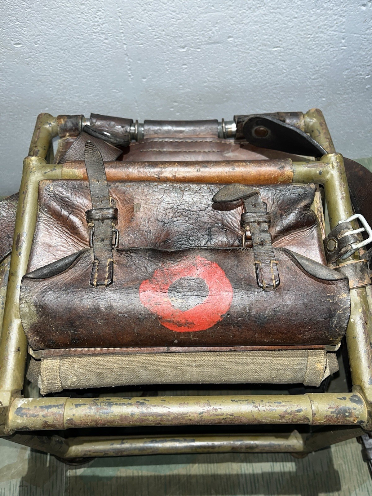 Original WW2 German FF33 Field Telephone Wire Spool Backpack Cable Reel - Image 23