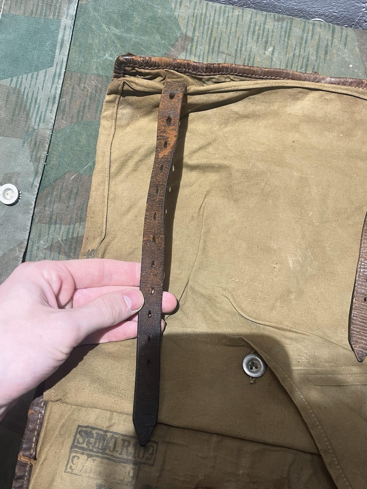 Original WW2 German Uniform M39 Pony Fur Horsehair Tornister Backpack Marked 1936 - Image 9