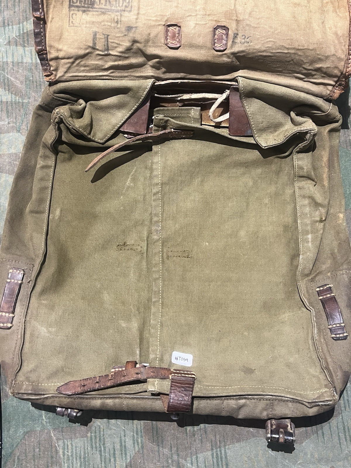 Original WW2 German Uniform M39 Pony Fur Horsehair Tornister Backpack Marked 1936 - Image 12