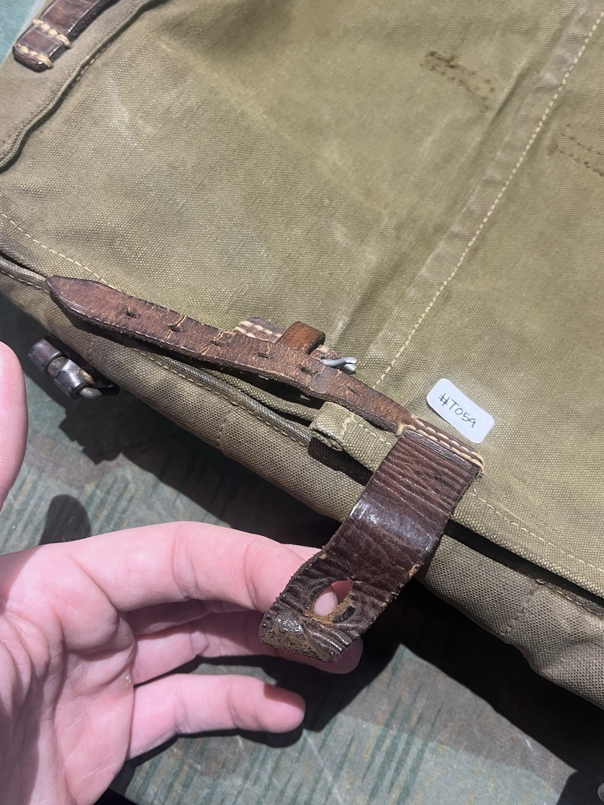 Original WW2 German Uniform M39 Pony Fur Horsehair Tornister Backpack Marked 1936 - Image 13