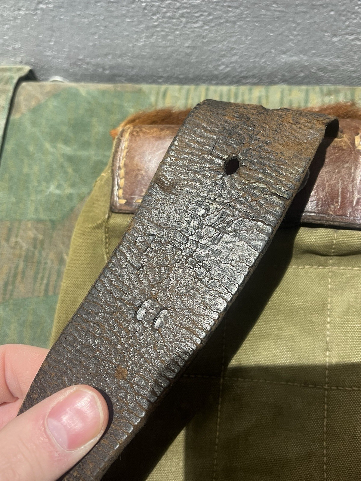 Original WW2 German Uniform M39 Pony Fur Horsehair Tornister Backpack Marked 1936 - Image 19