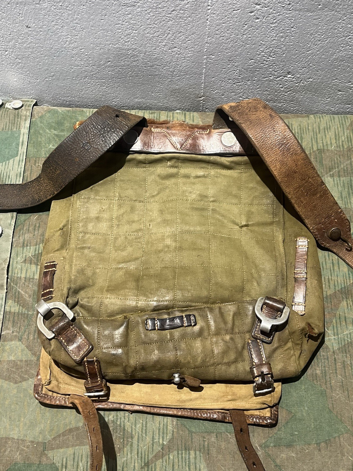 Original WW2 German Uniform M39 Pony Fur Horsehair Tornister Backpack Marked 1936 - Image 21