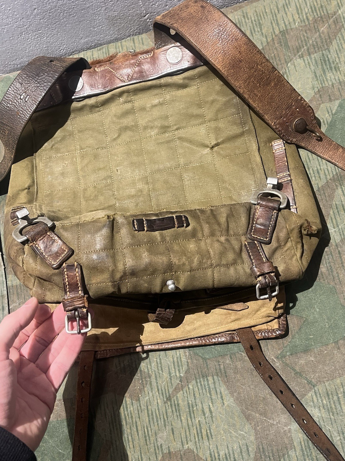 Original WW2 German Uniform M39 Pony Fur Horsehair Tornister Backpack Marked 1936 - Image 24