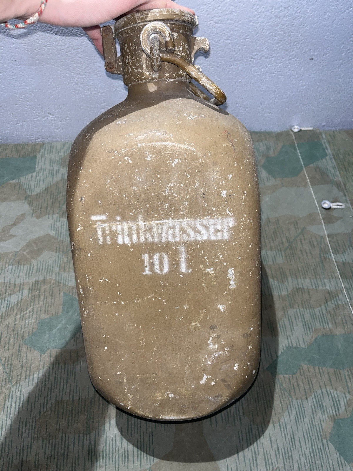 Original WW2 German FL Luftwaffe Marked AVX 10L Trinkwasser Container - Image 16