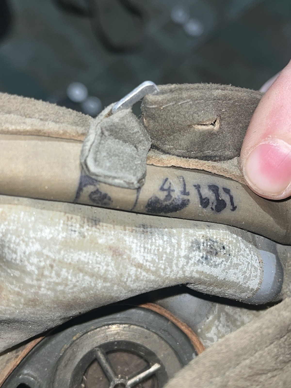 Original WW2 German GM30 Gas Mask, Filter, & Canister Marked EBU 1943 - Image 11