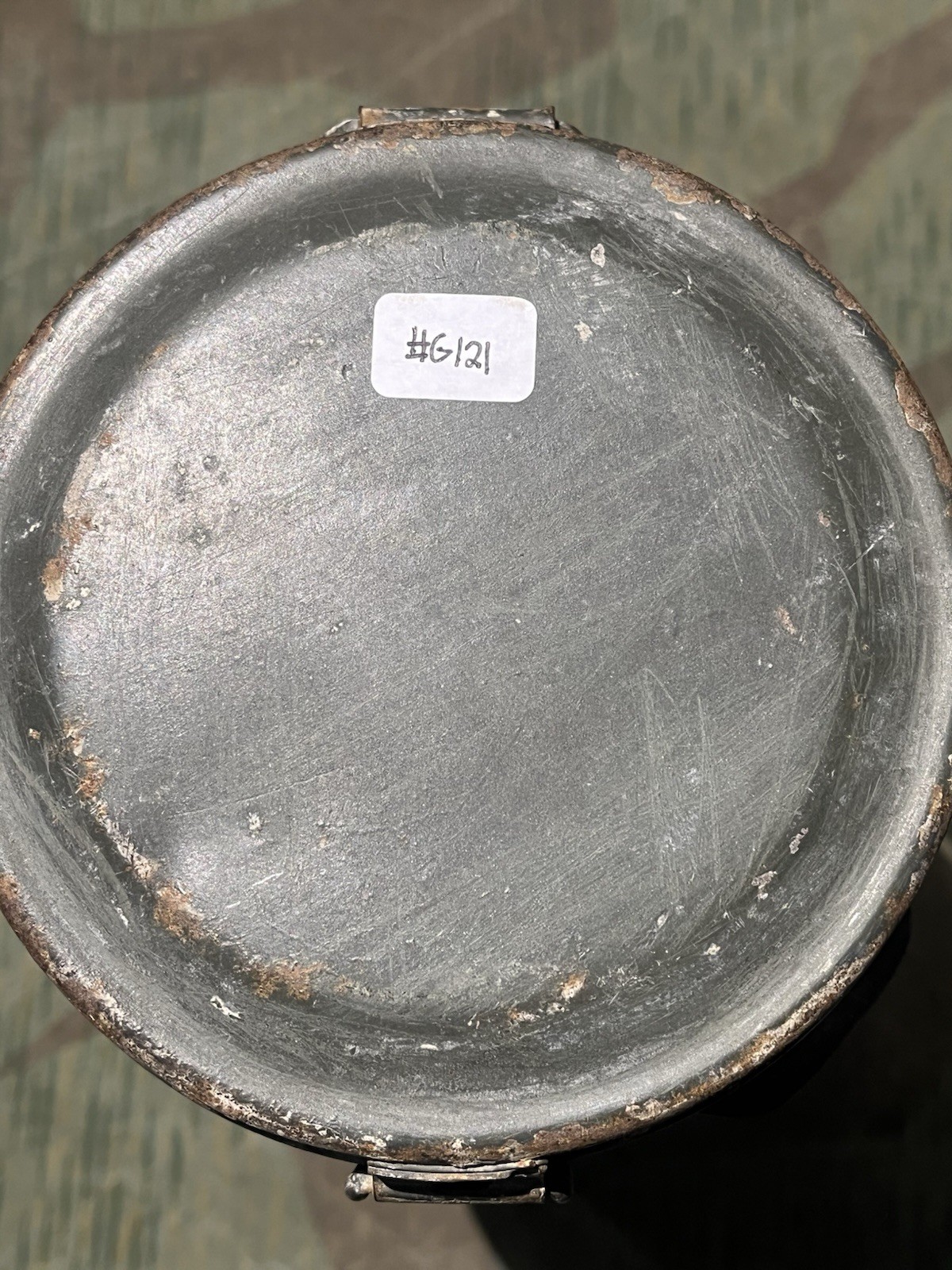 Original WW2 German GM30 Gas Mask, Filter, & Canister Marked EBU 1943 - Image 22