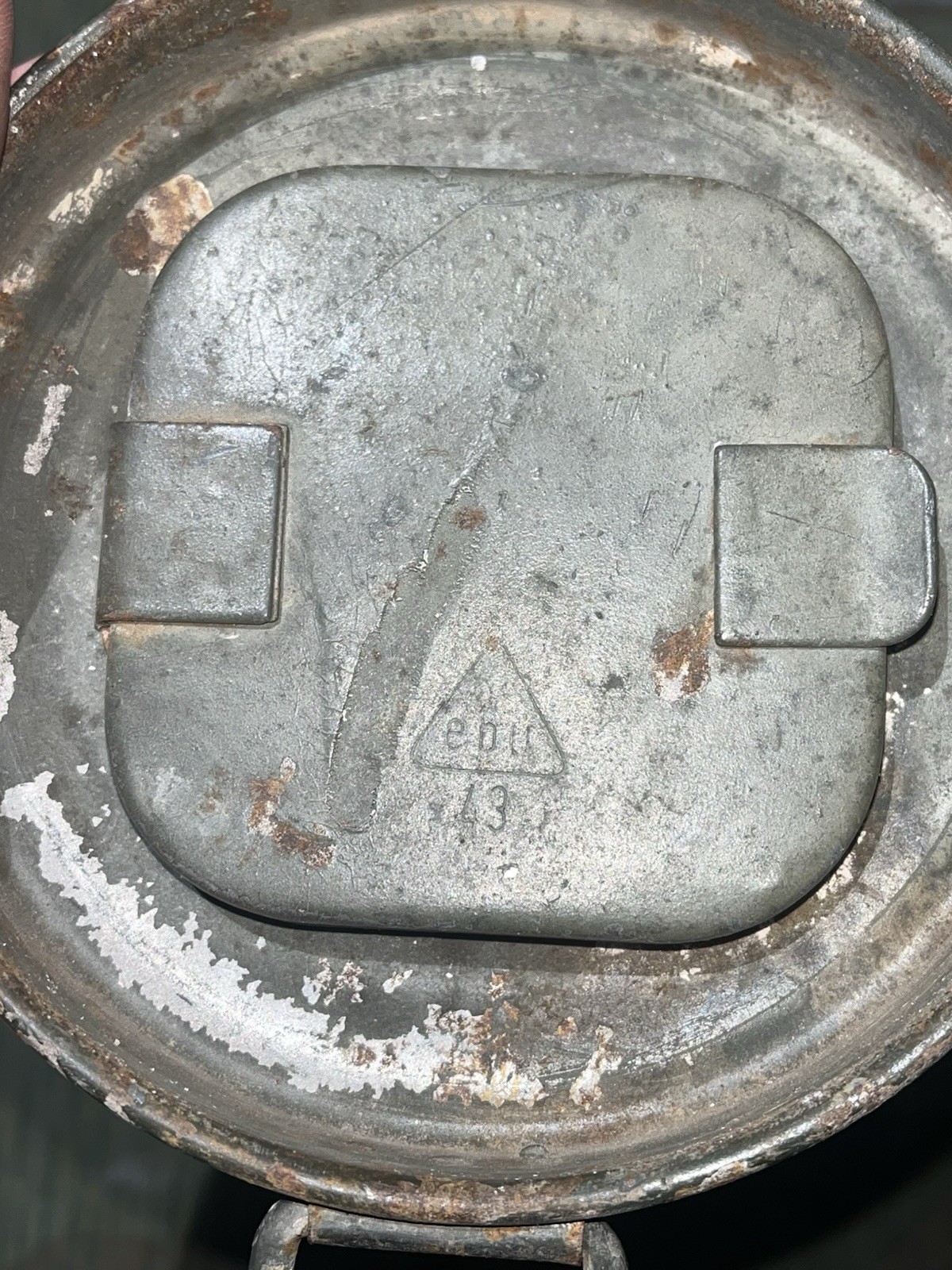 Original WW2 German GM30 Gas Mask, Filter, & Canister Marked EBU 1943 - Image 24