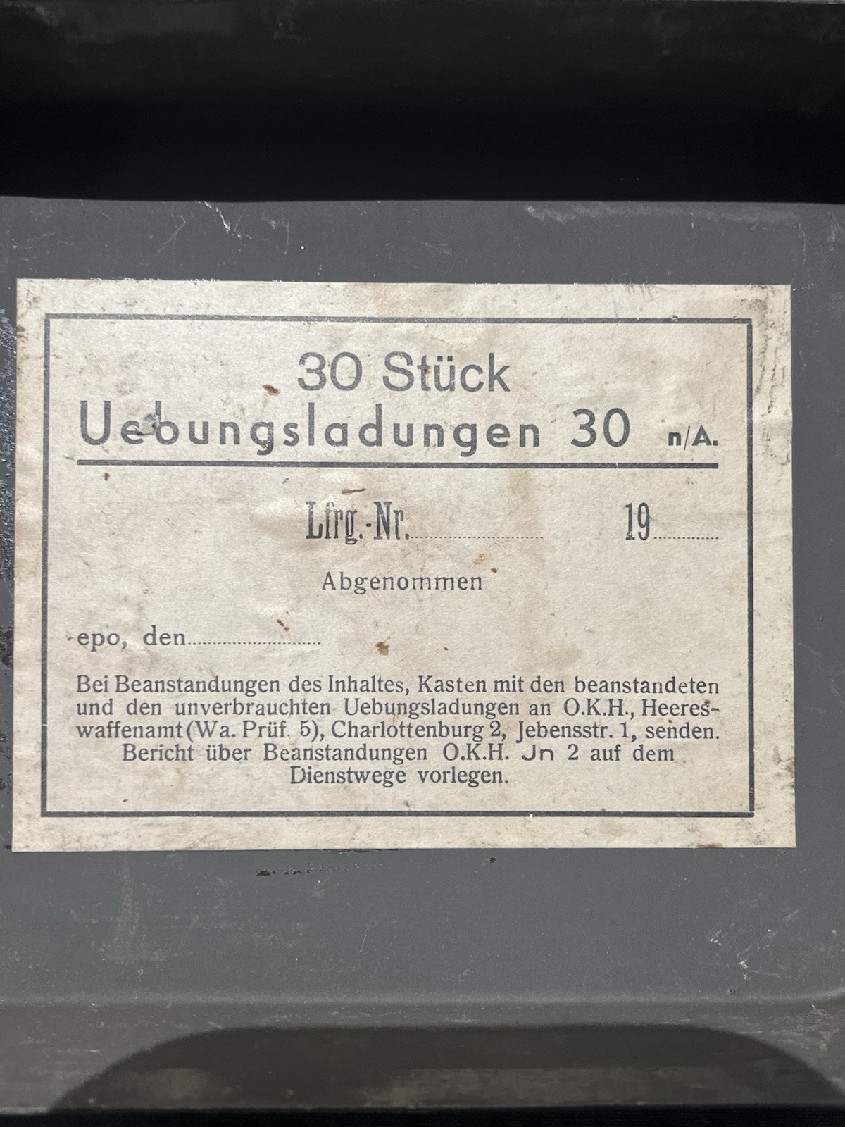Original WW2 German M24 Potato Masher Stick Hand Grenade Fuze Storage Box - Image 14