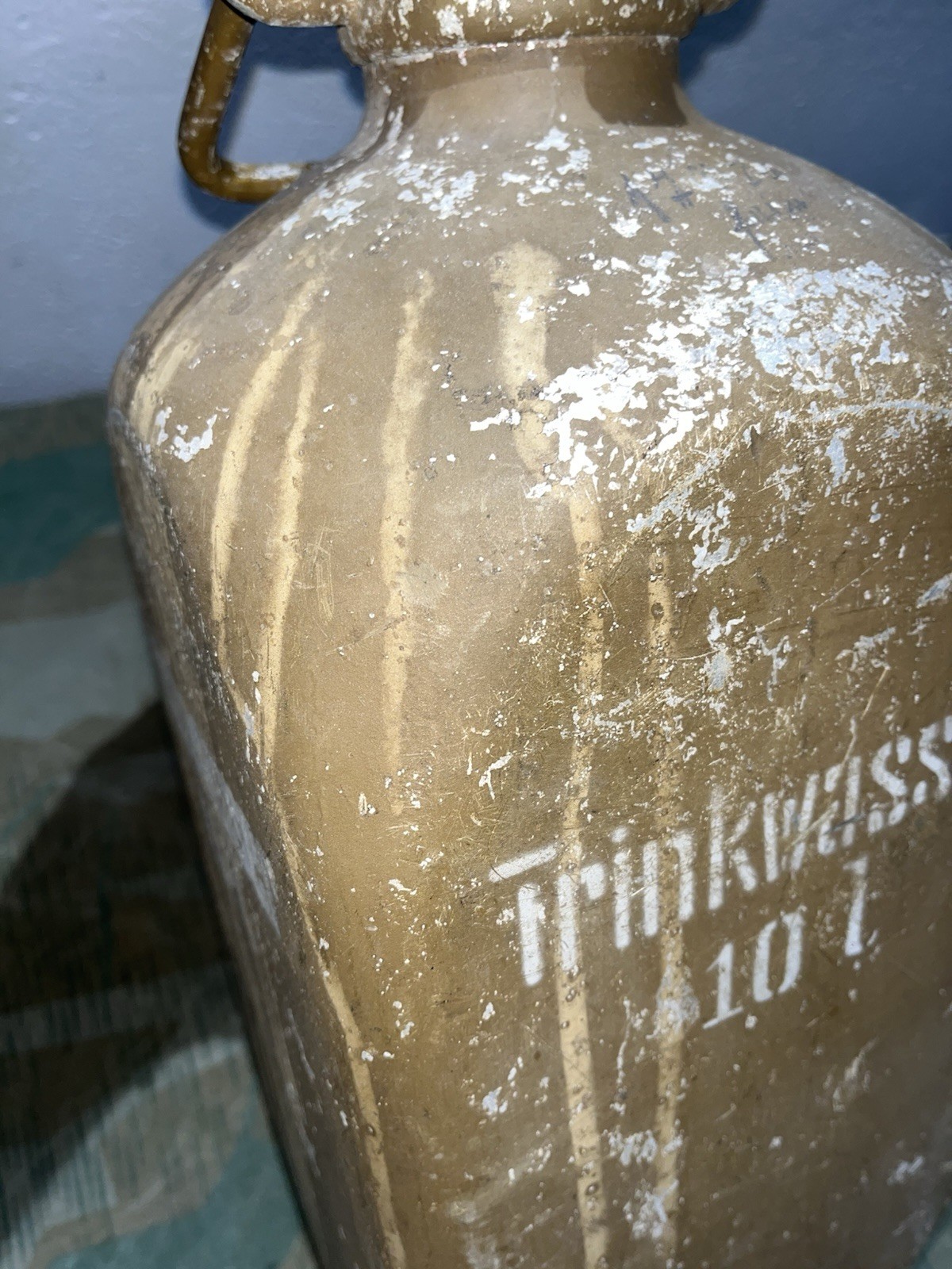 Original WW2 German FL Luftwaffe Marked AVX 10L Trinkwasser Container - Image 18