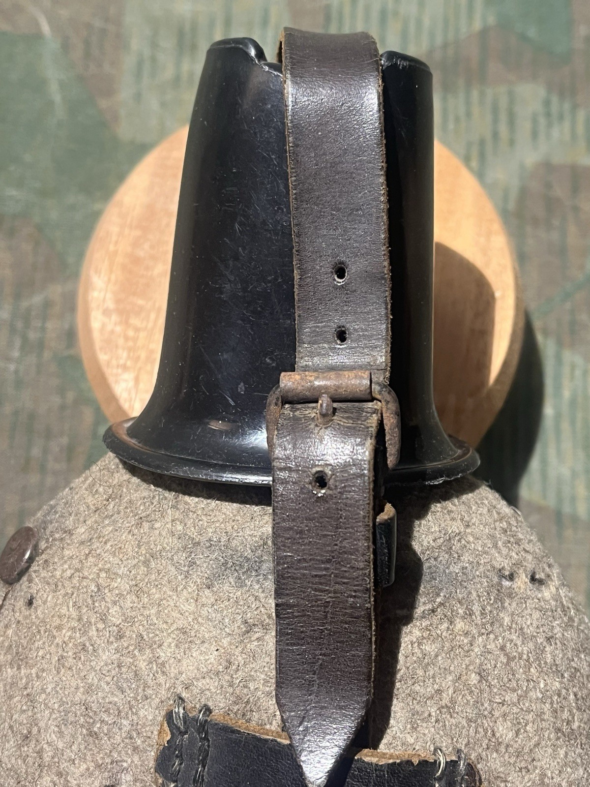 Original WW2 German Uniform M31 Medic Style Canteen & Cup Marked W.A.L. 43 - Image 4