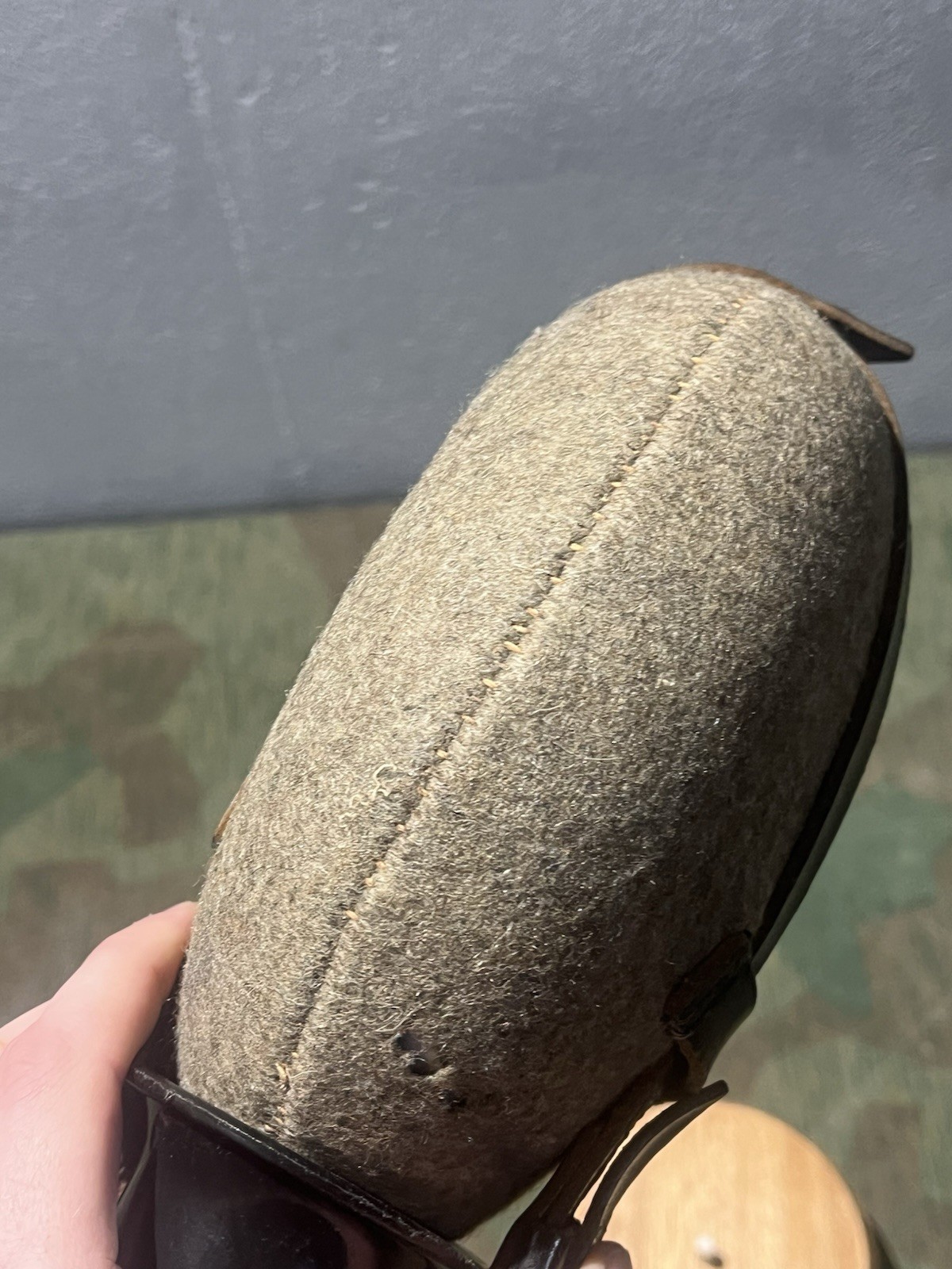 Original WW2 German Uniform M31 Medic Style Canteen & Cup Marked W.A.L. 43 - Image 9