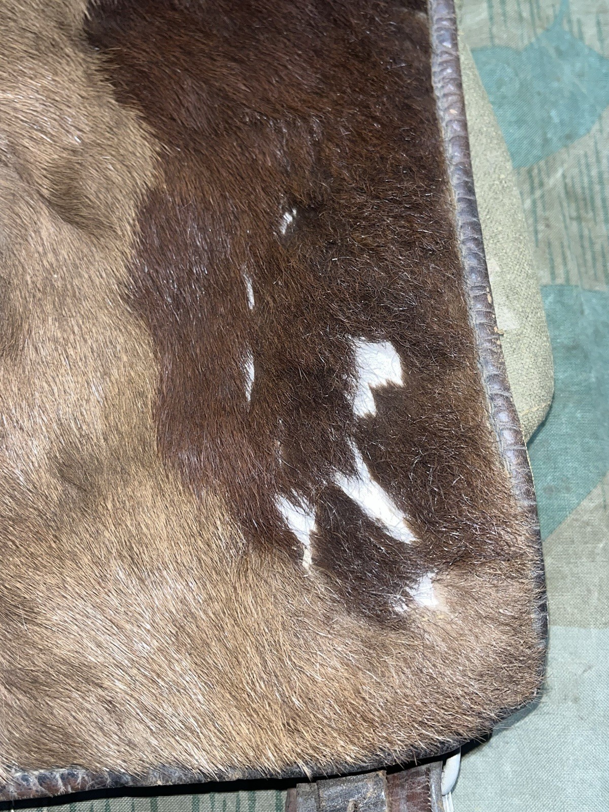 Original WW2 German Uniform M39 Pony Fur Tornister Backpack Marked 1942 - Image 3