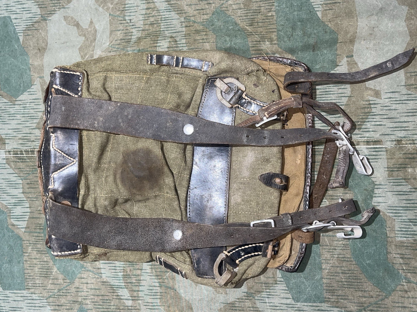 Original WW2 German Uniform M39 Pony Fur Tornister Backpack Marked 1942 - Image 8