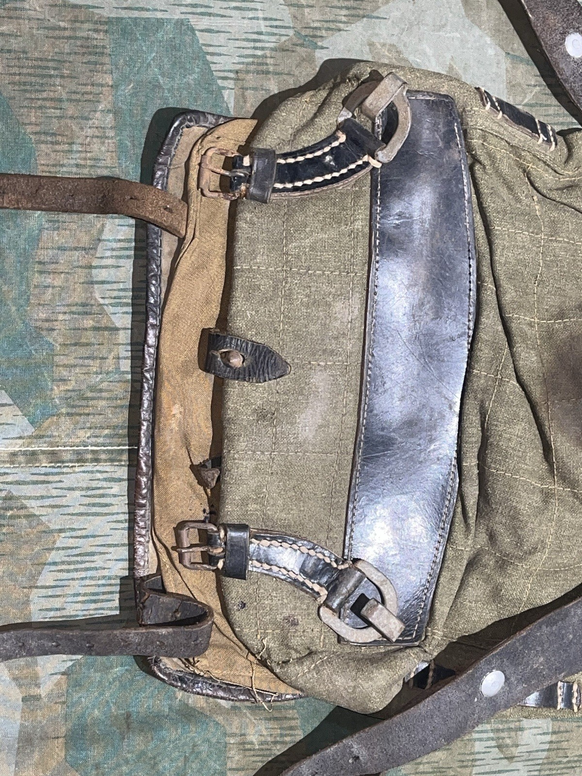 Original WW2 German Uniform M39 Pony Fur Tornister Backpack Marked 1942 - Image 11