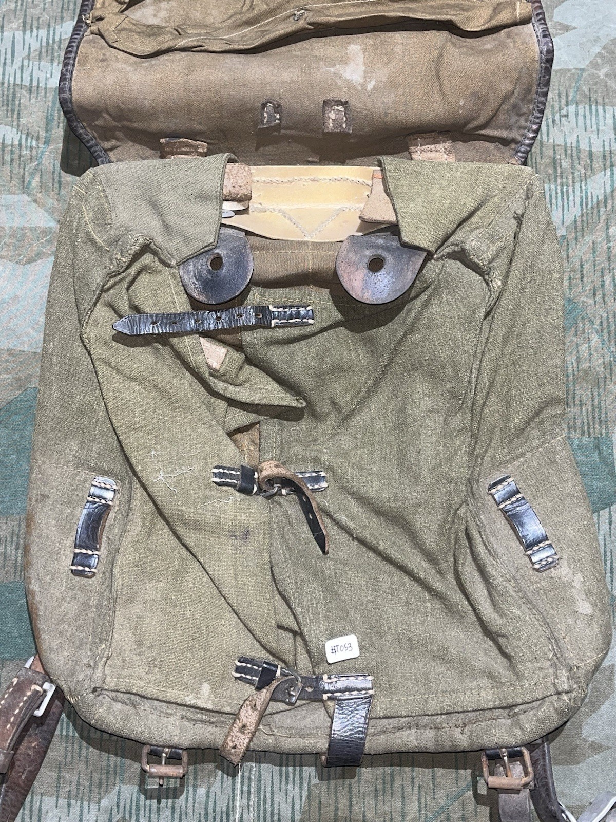 Original WW2 German Uniform M39 Pony Fur Tornister Backpack Marked 1942 - Image 12