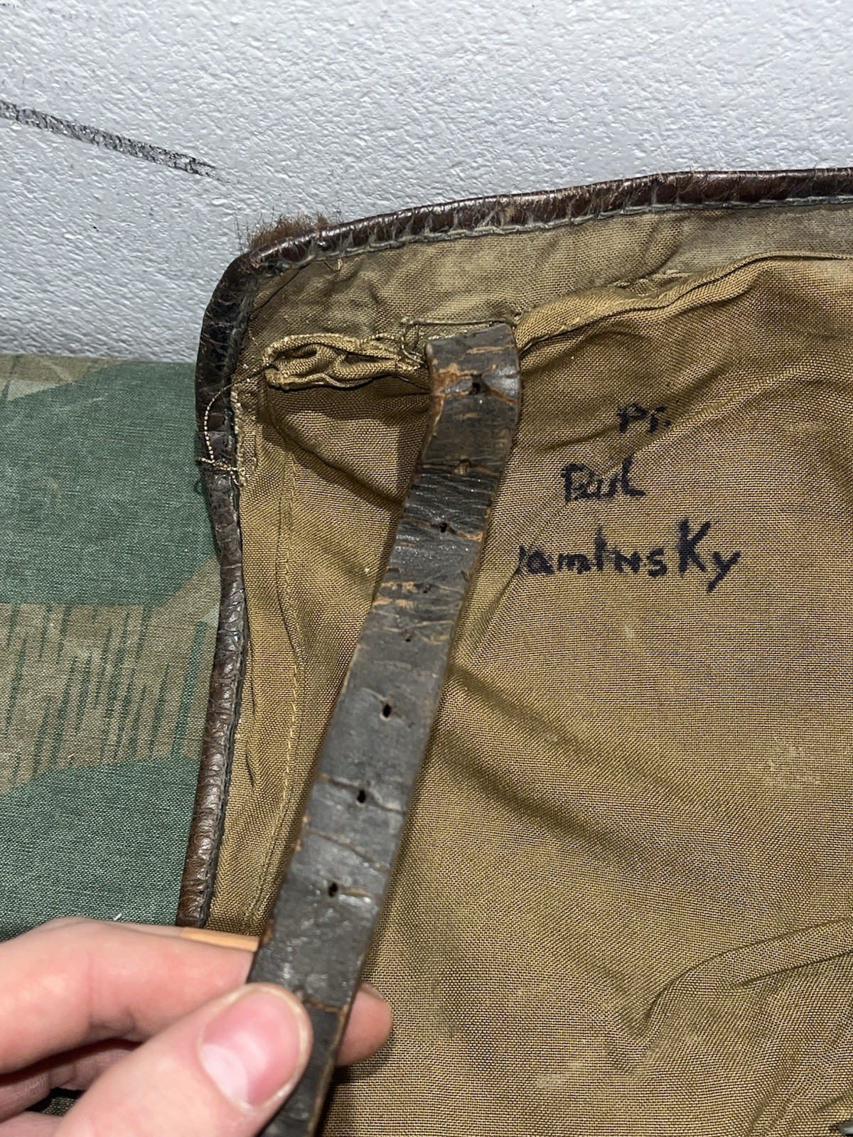 Original WW2 German Uniform M39 Pony Fur Tornister Backpack Marked 1942 - Image 15