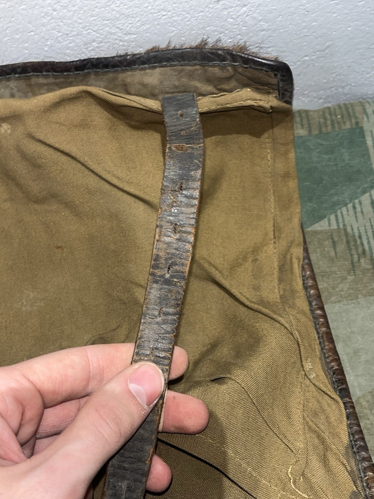 Original WW2 German Uniform M39 Pony Fur Tornister Backpack Marked 1942 - Image 16