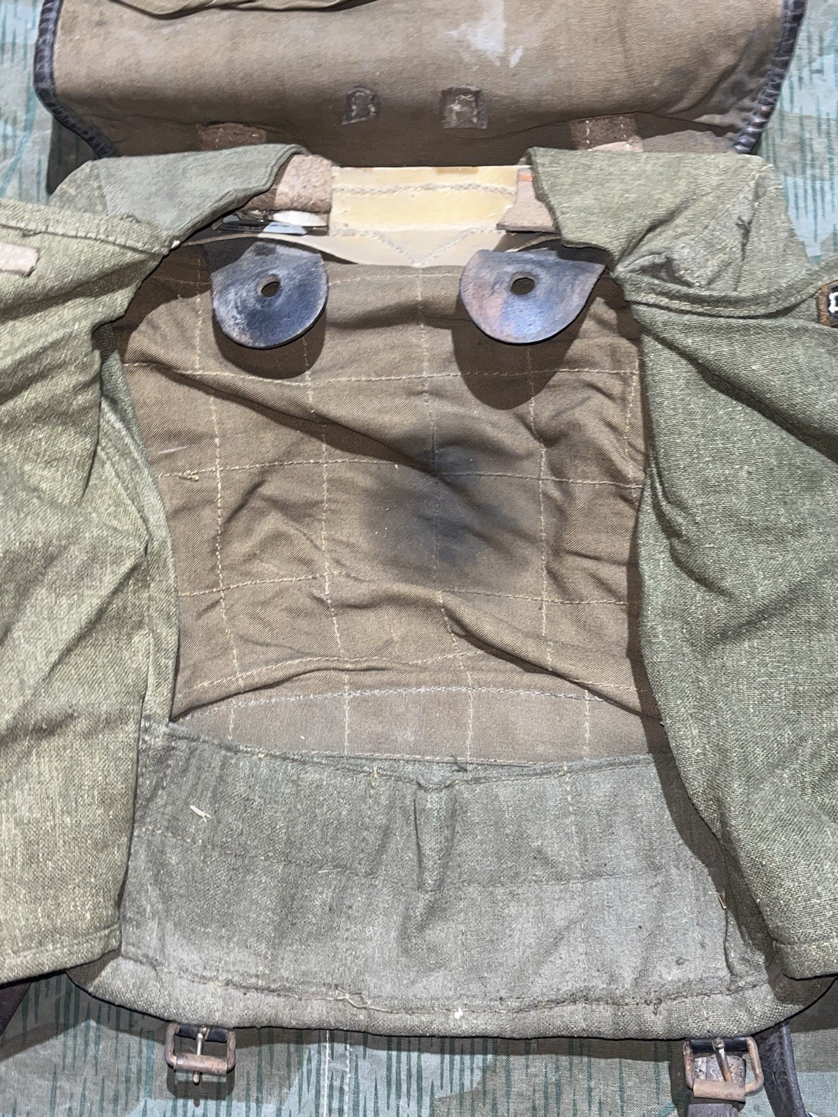 Original WW2 German Uniform M39 Pony Fur Tornister Backpack Marked 1942 - Image 21