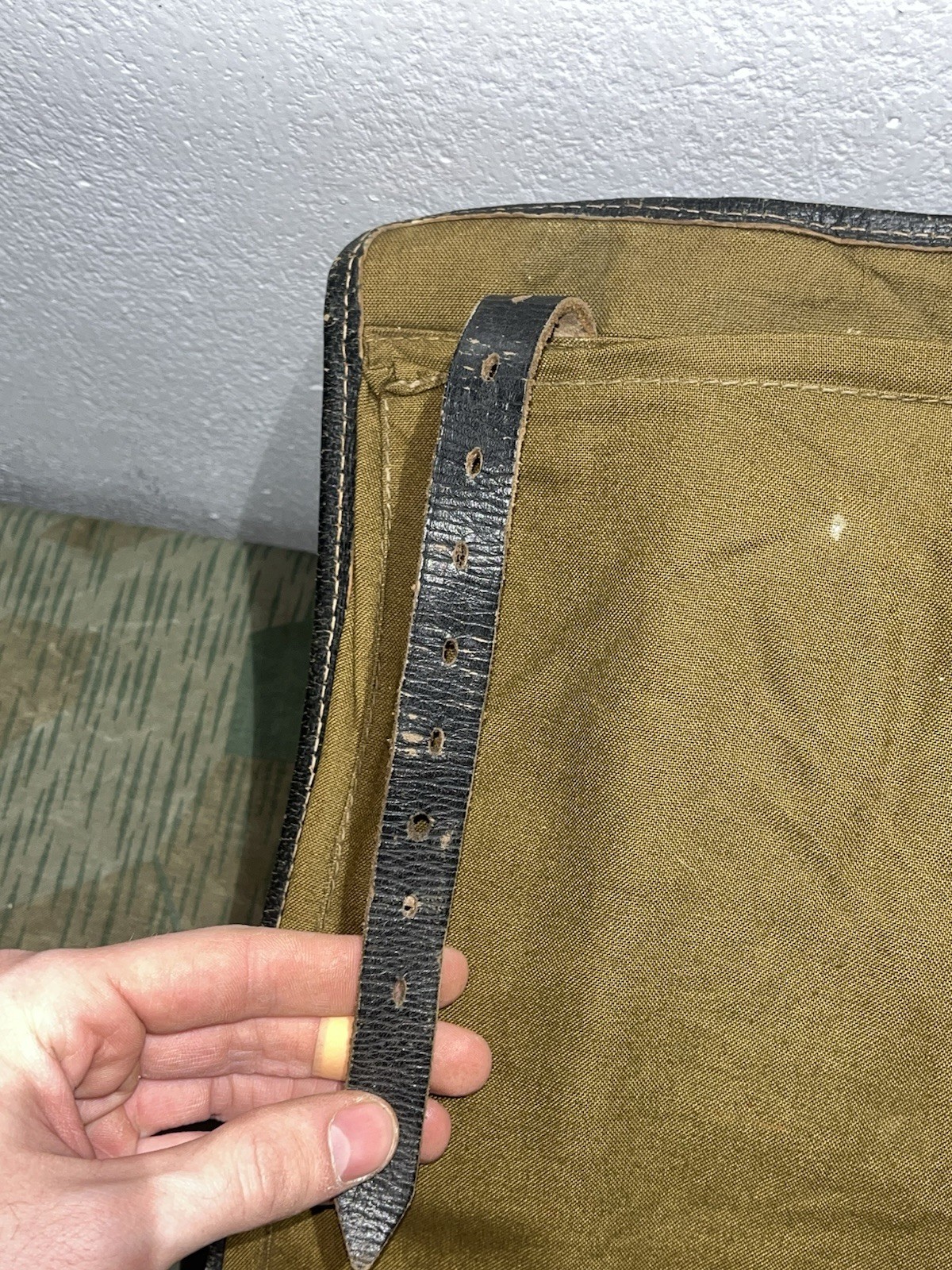 Original WW2 German Uniform M39 Pony Fur Canvas Tornister Backpack Marked 1942 - Image 11