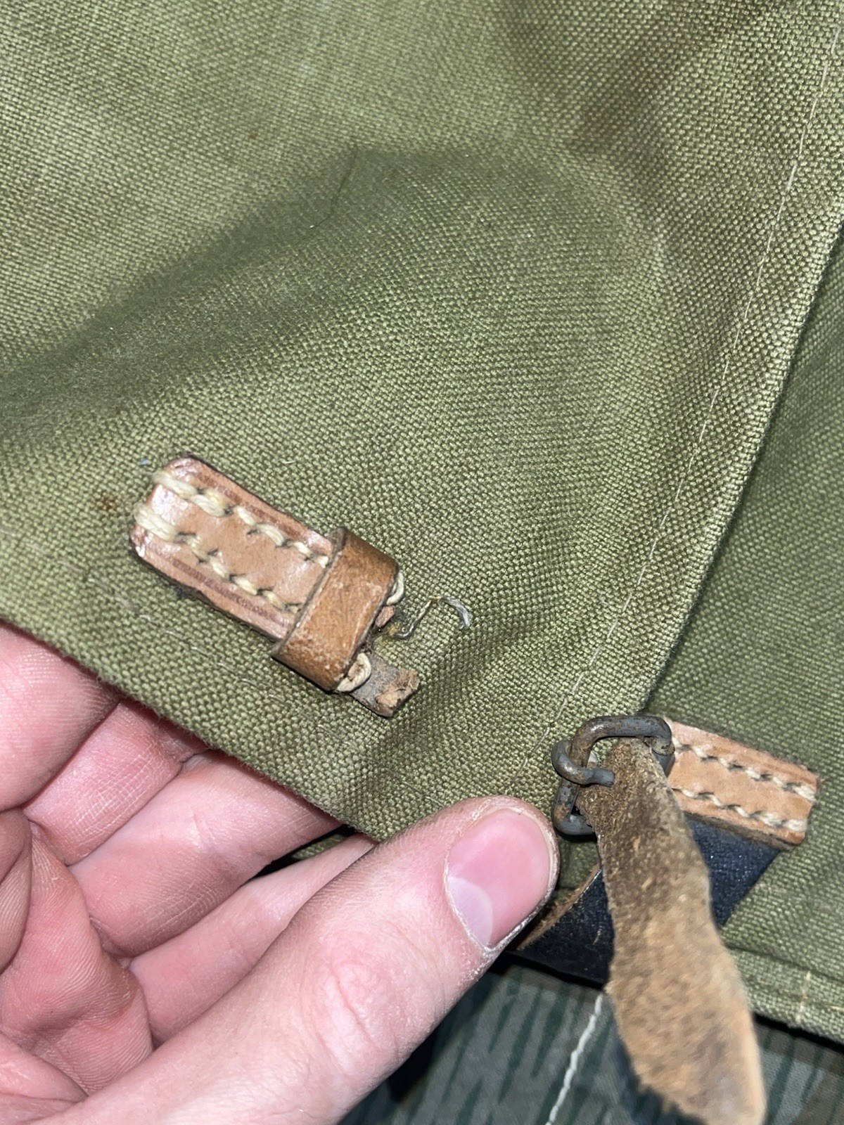 Original WW2 German Uniform M39 Pony Fur Canvas Tornister Backpack Marked 1942 - Image 18