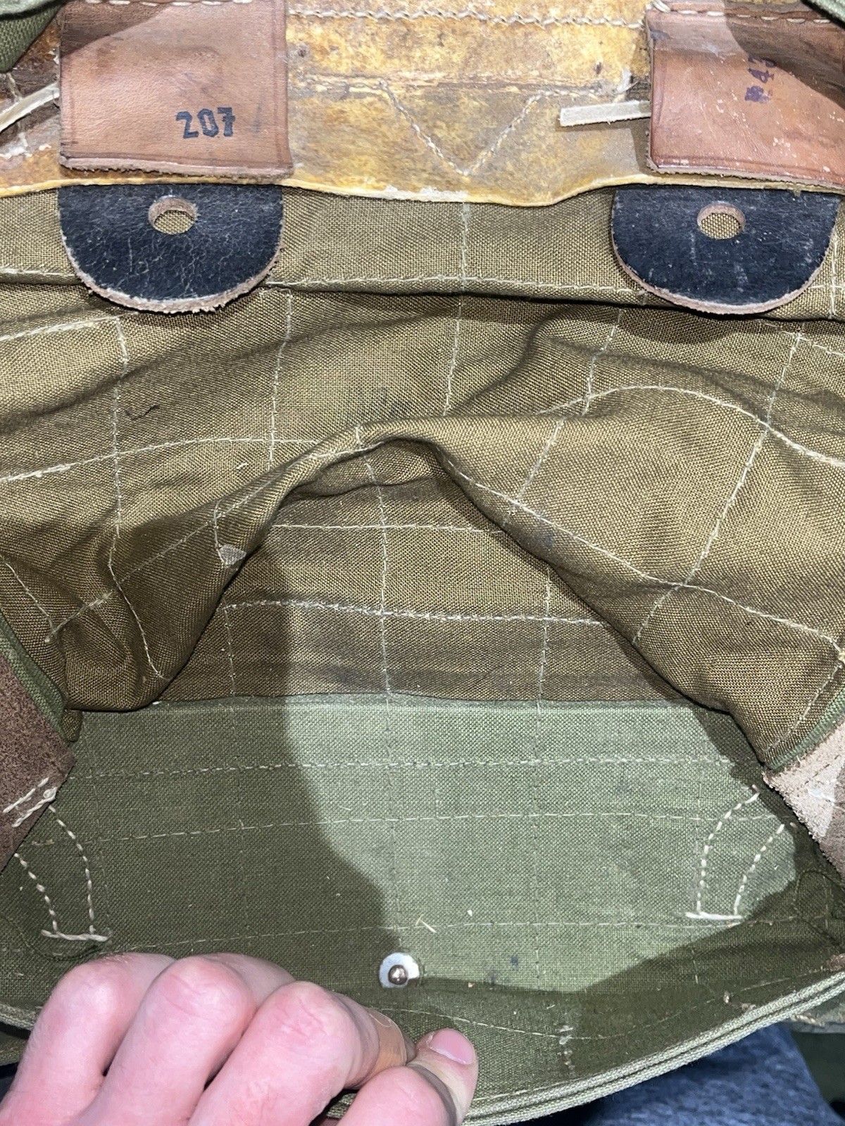 Original WW2 German Uniform M39 Pony Fur Canvas Tornister Backpack Marked 1942 - Image 24