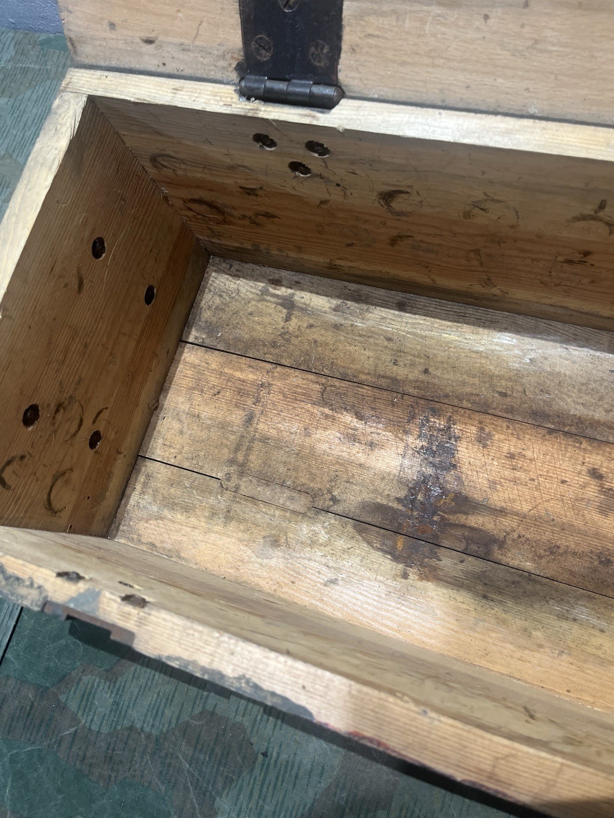 Original WW2 German Wehrmacht 5cm Wgr. 36 Mortar Munition Large Wood Crate Empty - Image 20