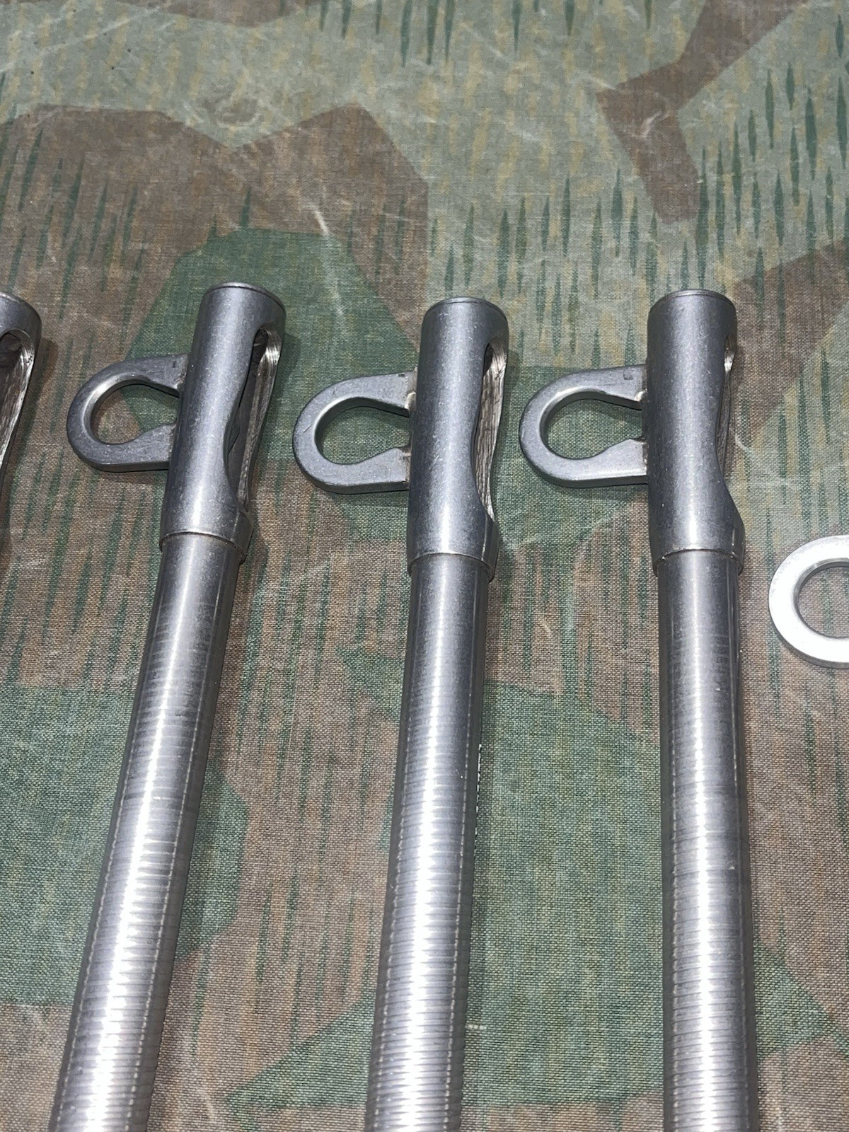 WW2 German Style Gebirgsjäger Mountain Climbing 8x Ice Screw Hooks Salewa W. German - Image 3
