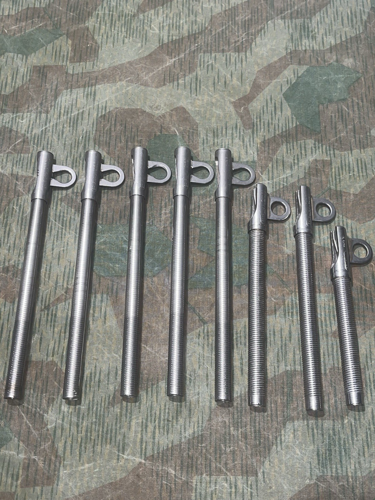 WW2 German Style Gebirgsjäger Mountain Climbing 8x Ice Screw Hooks Salewa W. German - Image 7