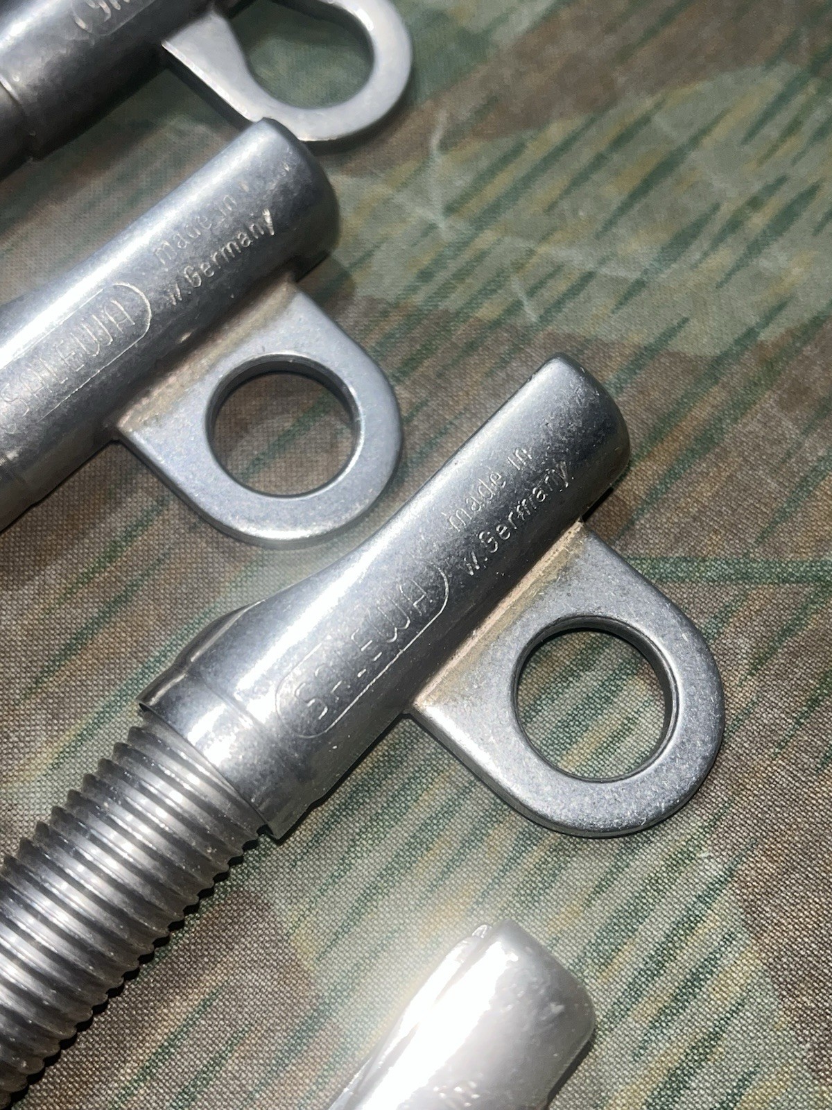 WW2 German Style Gebirgsjäger Mountain Climbing 8x Ice Screw Hooks Salewa W. German - Image 11