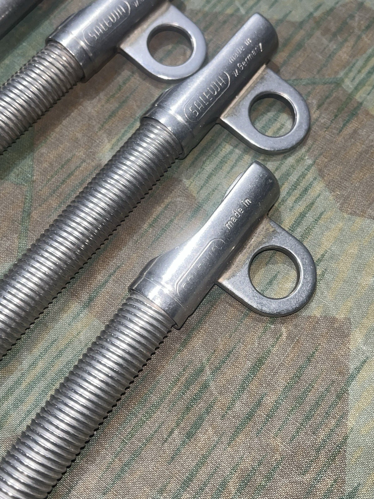 WW2 German Style Gebirgsjäger Mountain Climbing 8x Ice Screw Hooks Salewa W. German - Image 12