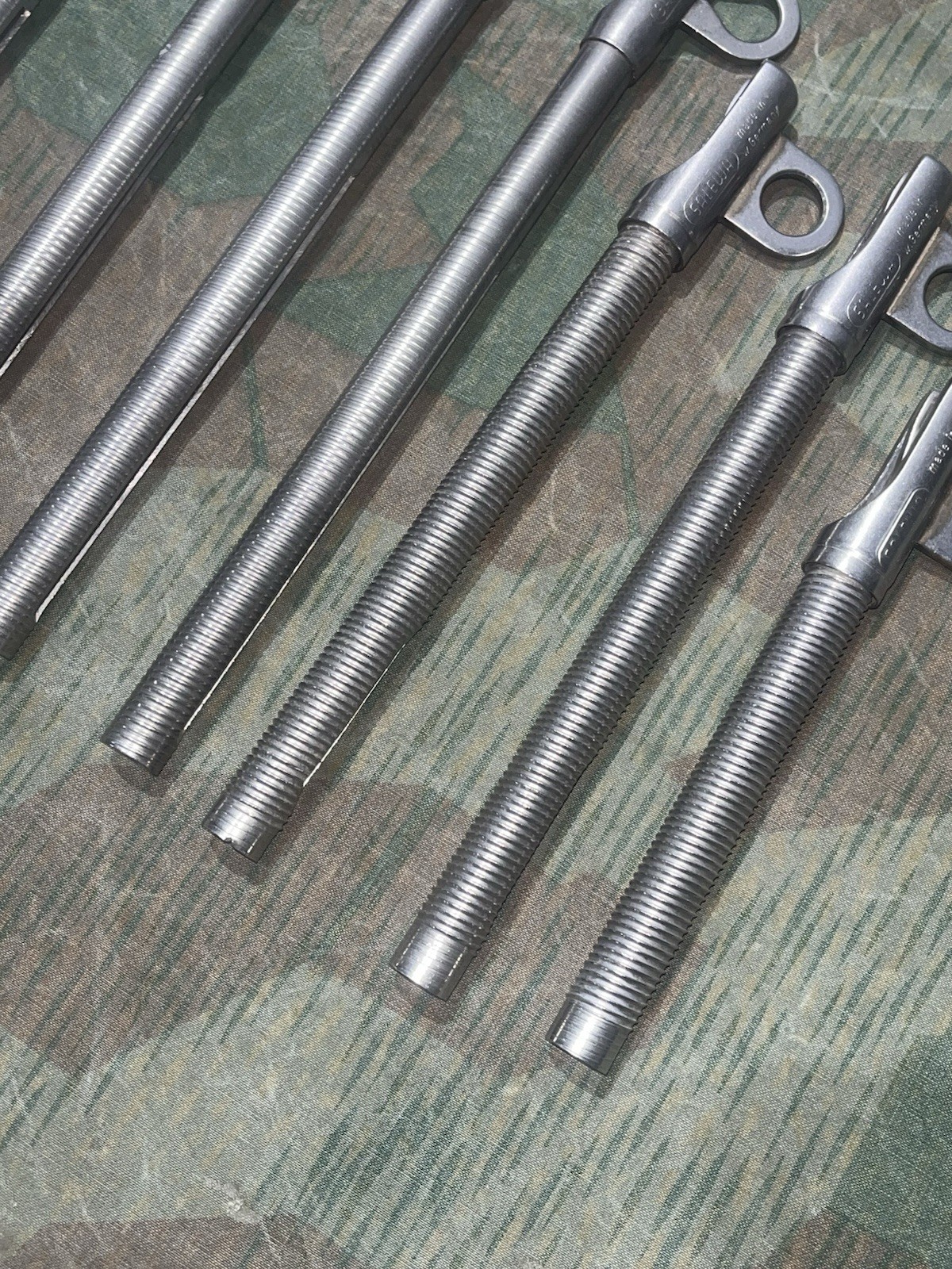WW2 German Style Gebirgsjäger Mountain Climbing 8x Ice Screw Hooks Salewa W. German - Image 13