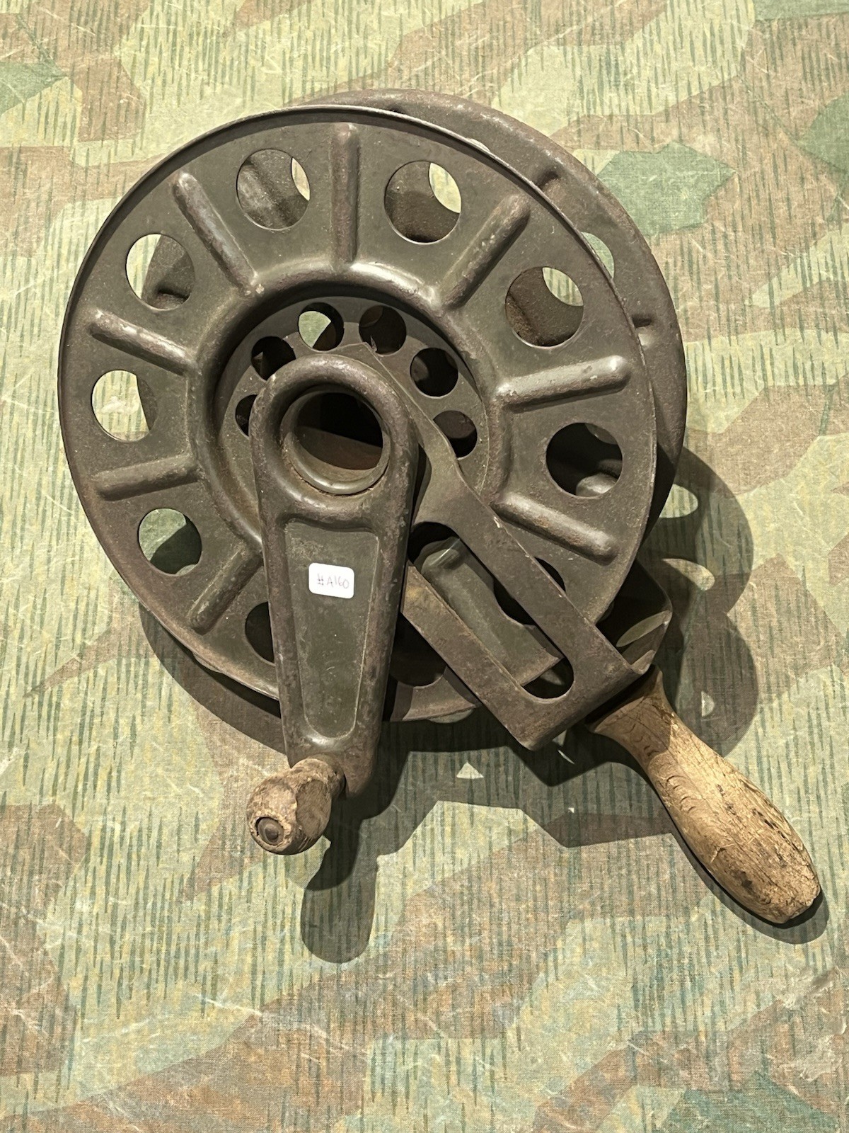 Original WW2 German FF33 Field Telephone Wire Hand Cable Reel 1937