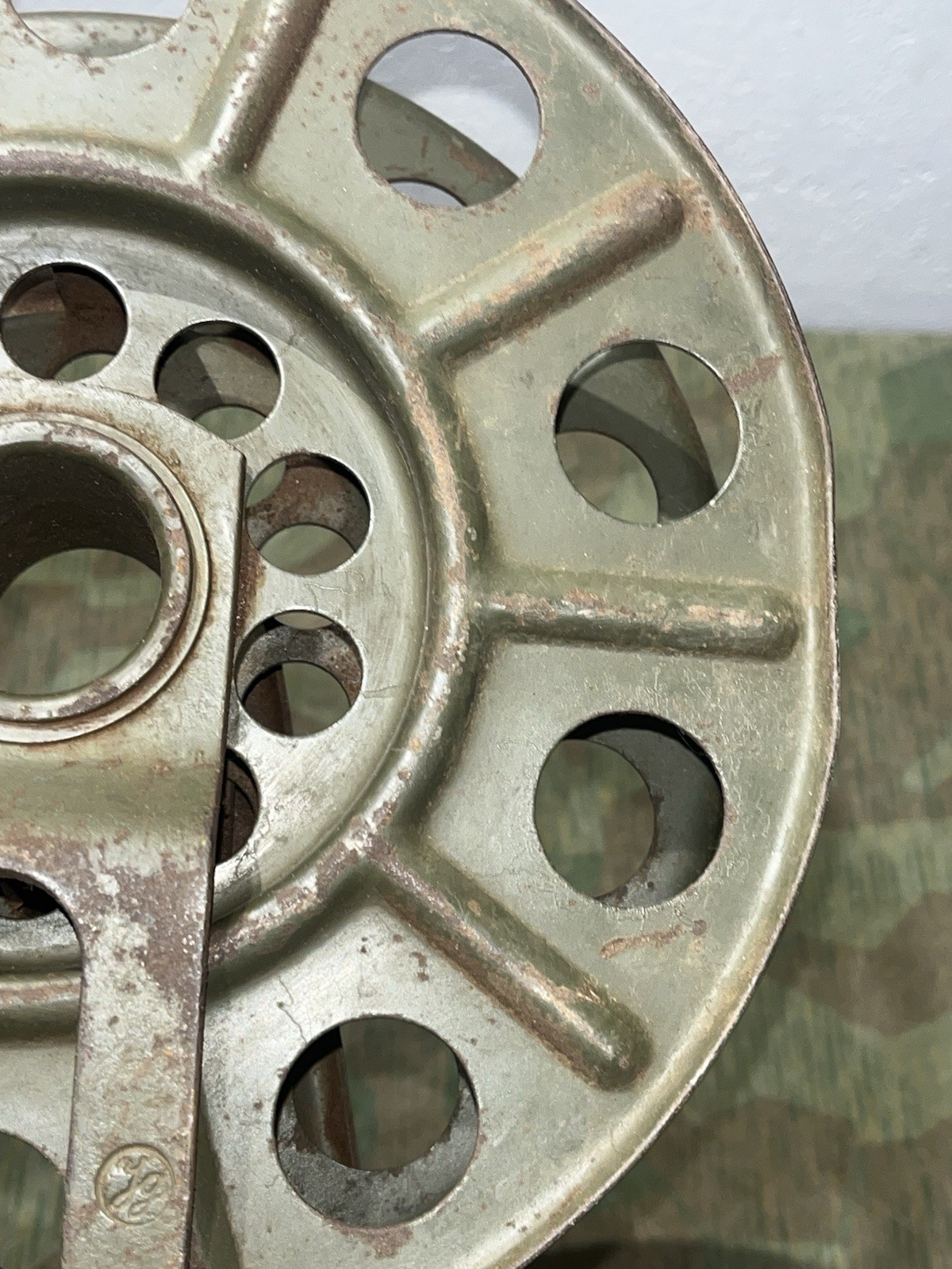 Original WW2 German FF33 Field Telephone Wire Hand Cable Reel 1937 - Image 17