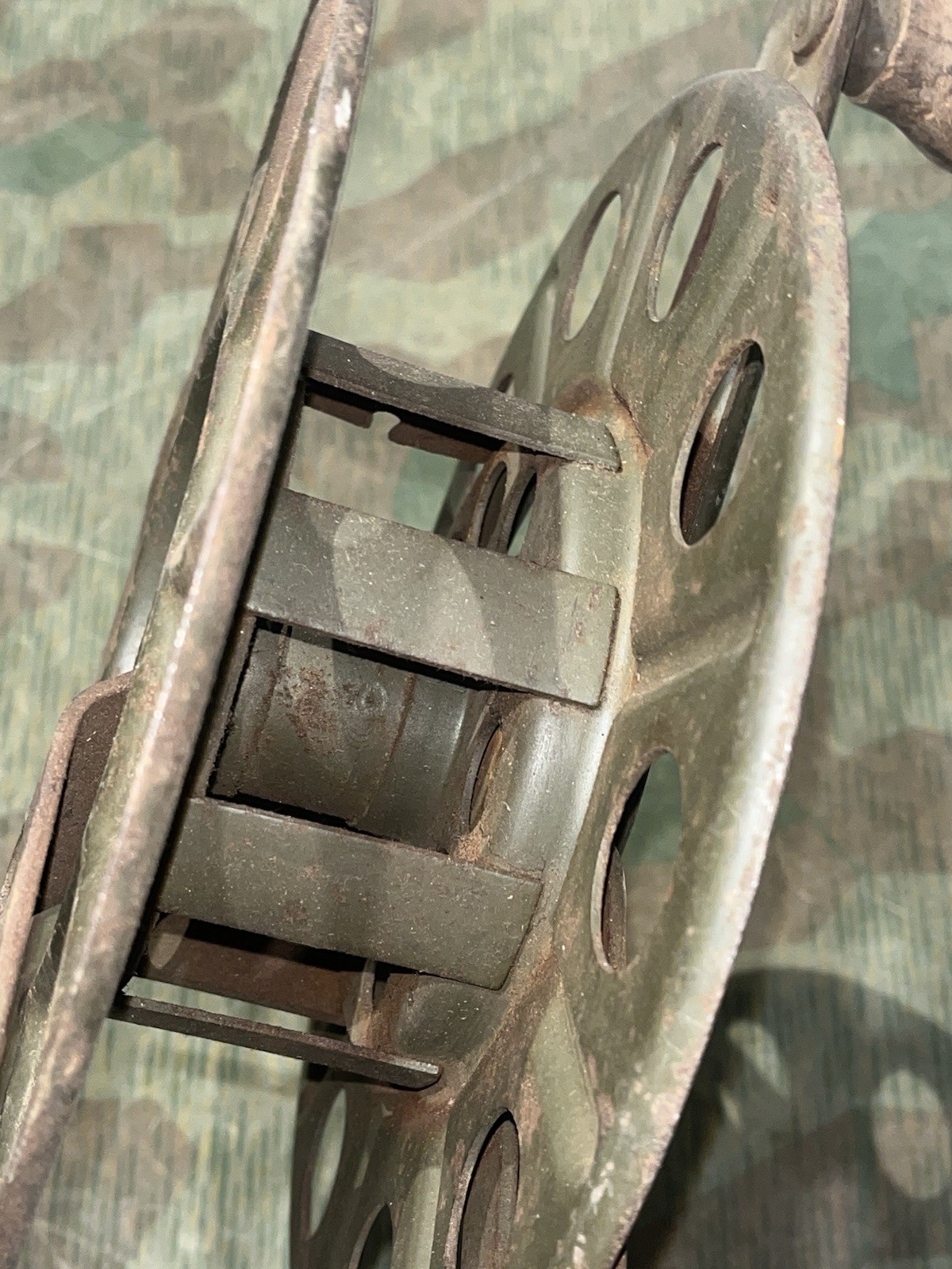 Original WW2 German FF33 Field Telephone Wire Hand Cable Reel 1937 - Image 20