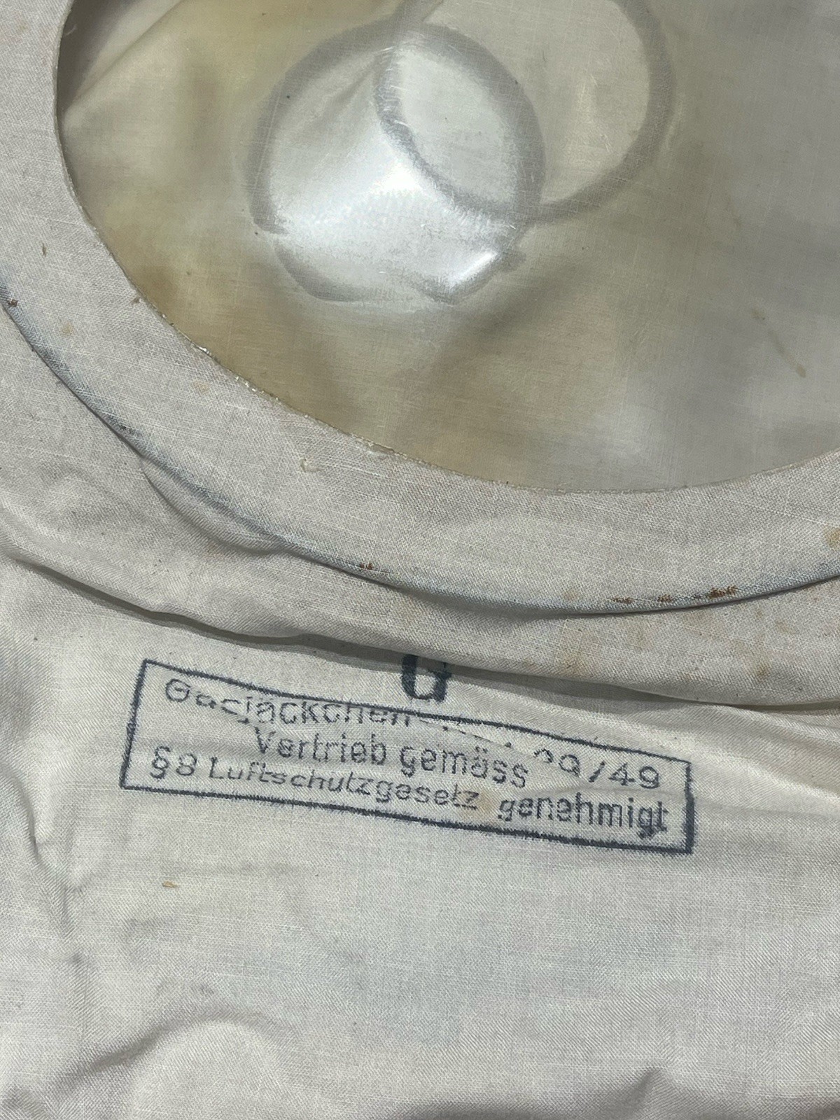 Original WW2 German Luftschutz Civil Gas Mask Jacket Gasjackhen Very Rare - Image 5