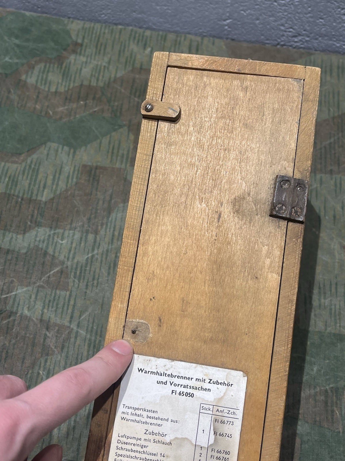 Original WW2 German Luftwaffe Warmhaltebrenner mit Zubehör Spare Parts Box - Image 6