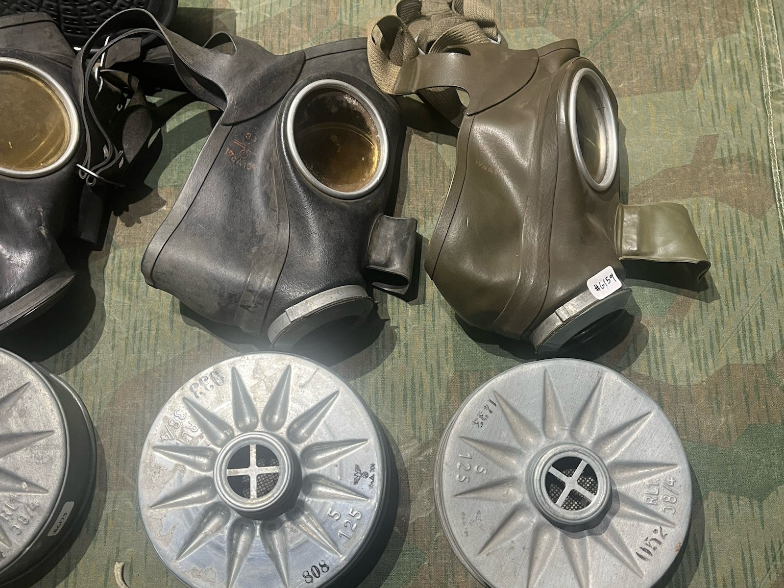 WW2 German Luftschutz VM40 Civil Gas Mask and Filter Marked Good Cond. 1x Only - Image 3