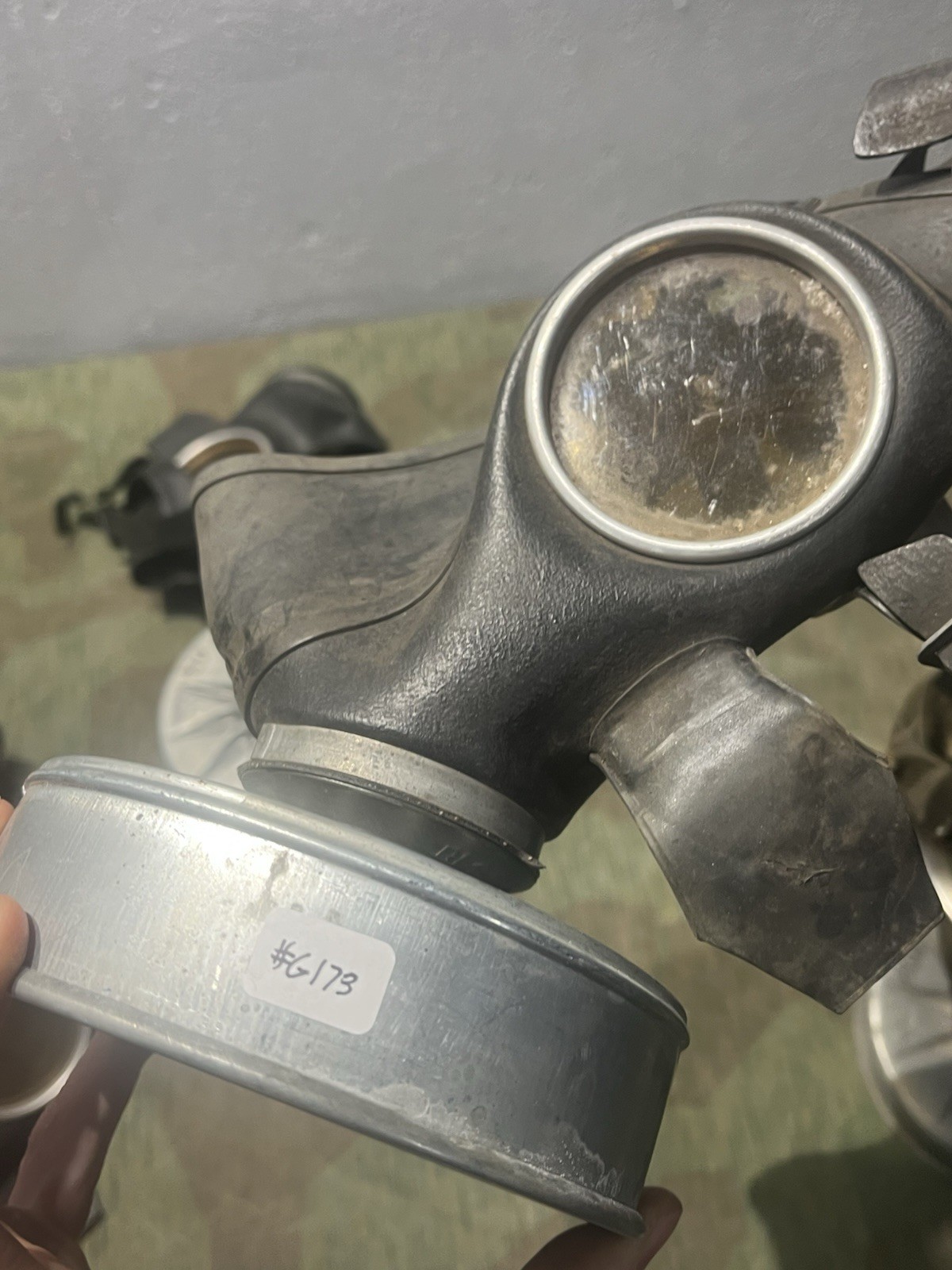 WW2 German Luftschutz VM40 Civil Gas Mask and Filter Marked Good Cond. 1x Only - Image 18