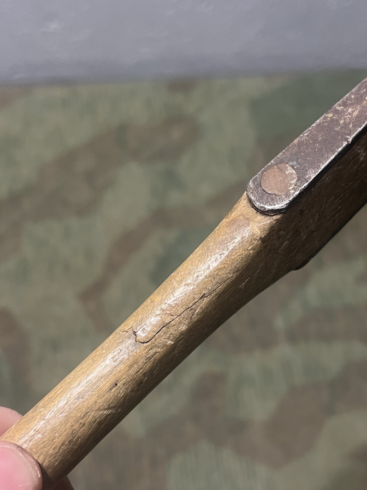 Original WW2 German Gebirgsjäger Mountain Climbing Hammer Unit Marked - Image 17