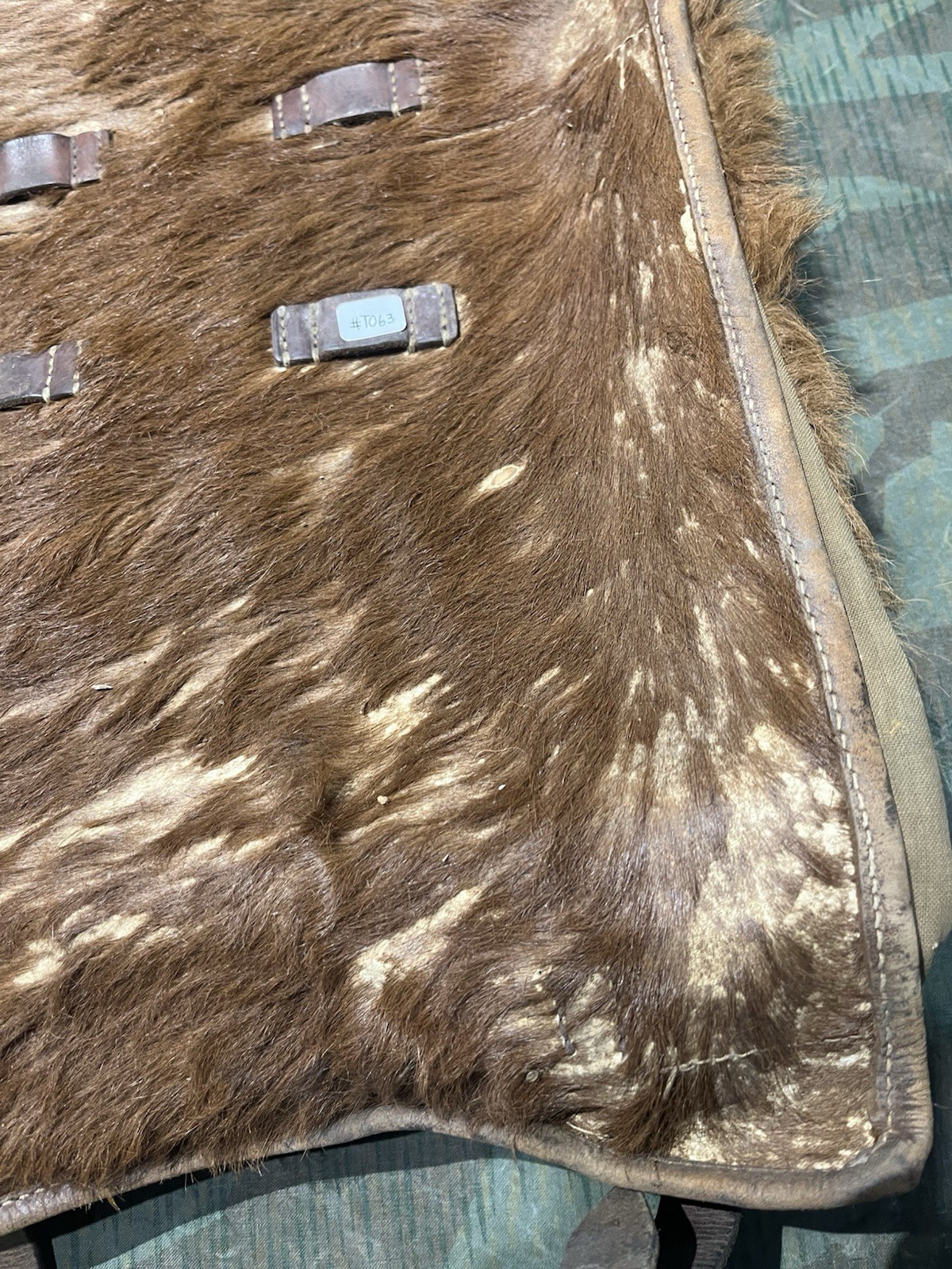 Original WW2 German Uniform M34 Pony Fur Tornister Backpack Marked 1942 RAD - Image 2