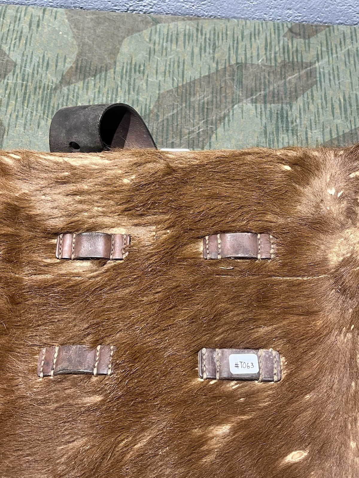 Original WW2 German Uniform M34 Pony Fur Tornister Backpack Marked 1942 RAD - Image 4
