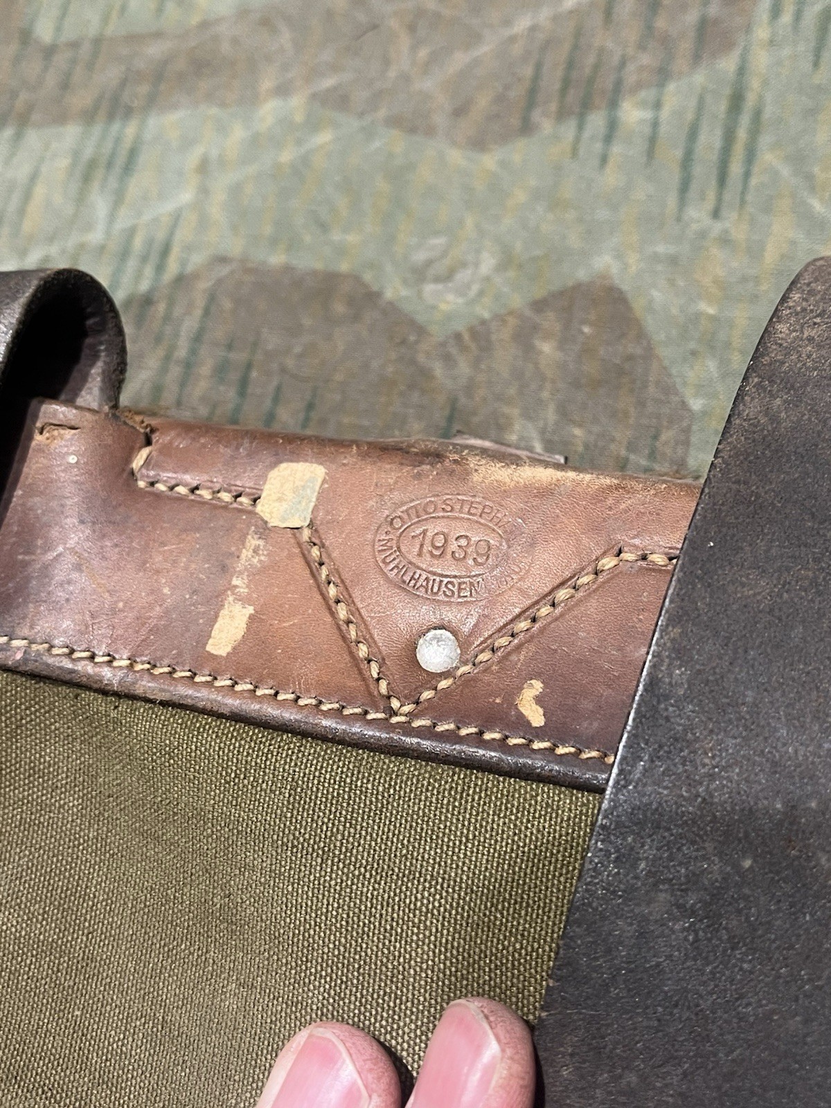 Original WW2 German Uniform M34 Pony Fur Tornister Backpack Marked 1942 RAD - Image 9