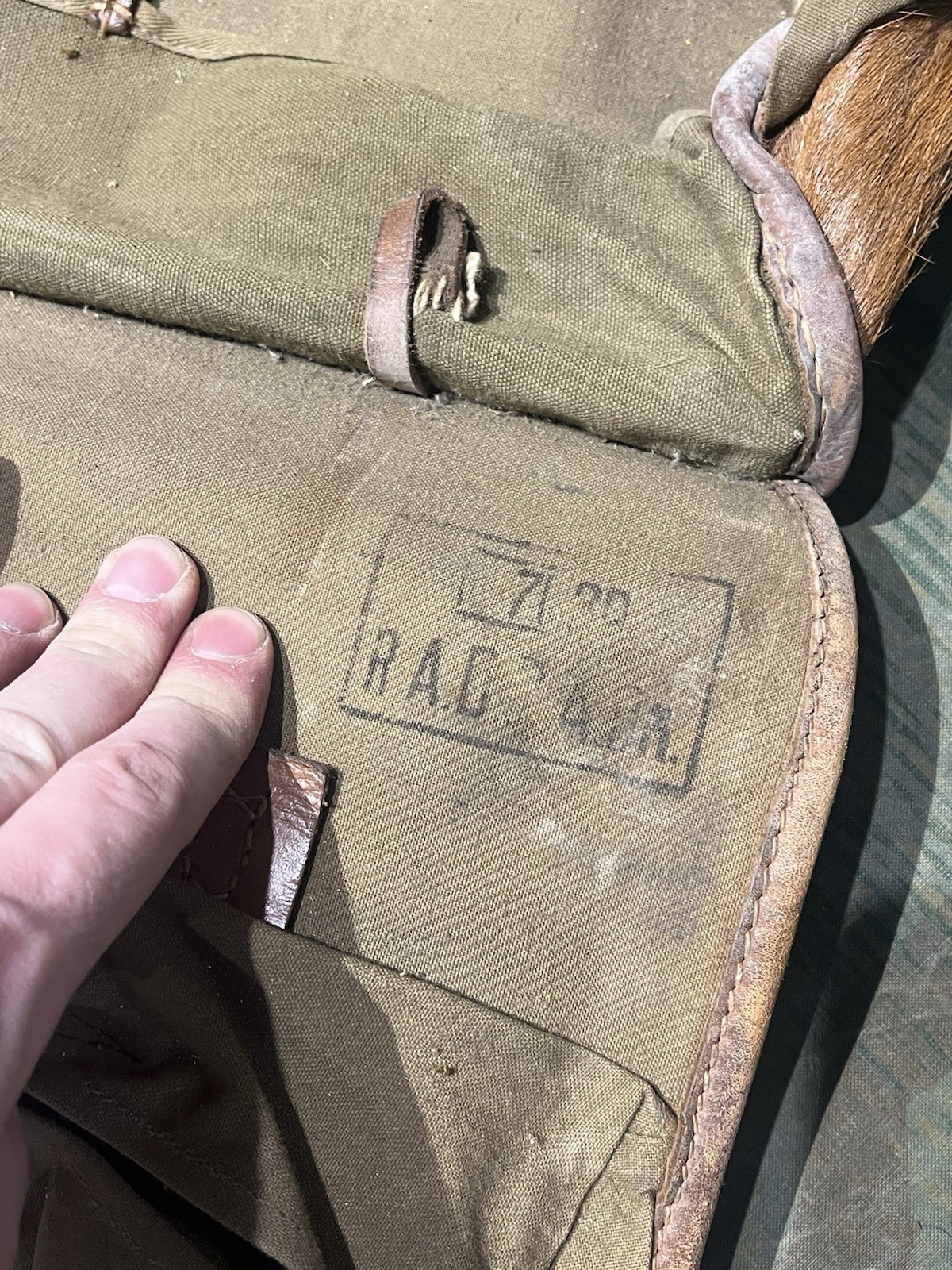 Original WW2 German Uniform M34 Pony Fur Tornister Backpack Marked 1942 RAD - Image 19