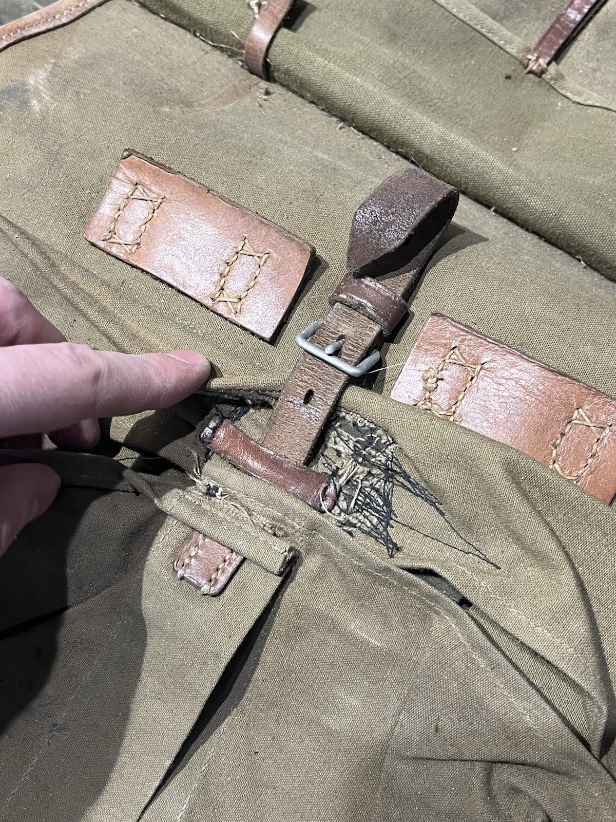 Original WW2 German Uniform M34 Pony Fur Tornister Backpack Marked 1942 RAD - Image 20