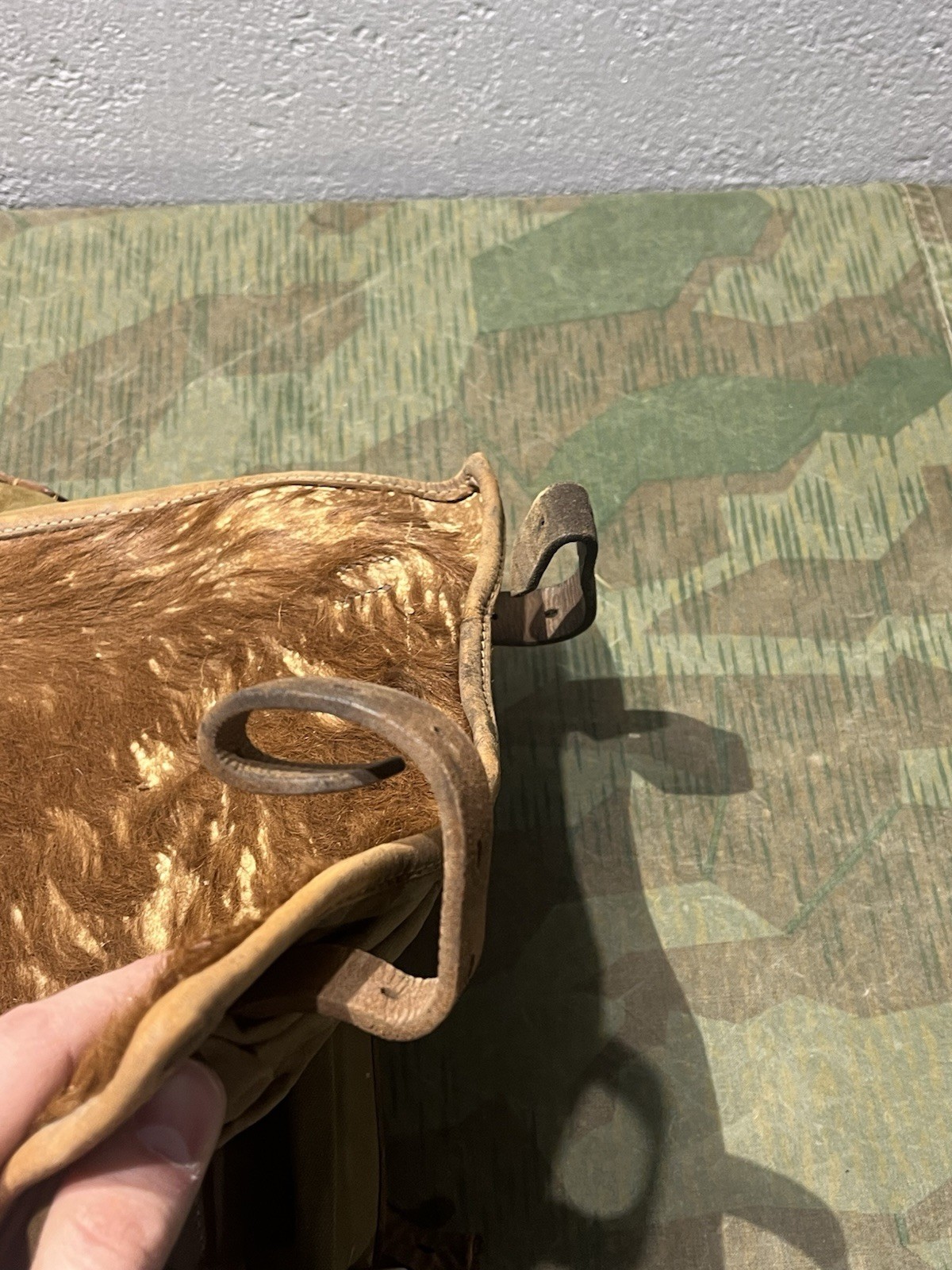 Original WW2 German Uniform M34 Pony Fur Tornister Backpack Marked 1942 RAD - Image 24