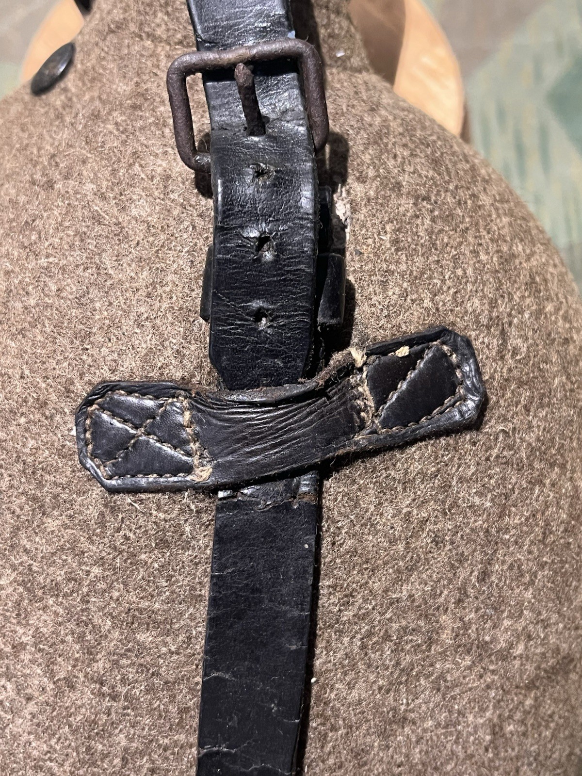 Original WW2 German Uniform M31 Canteen Marked VAL 39 - Image 3